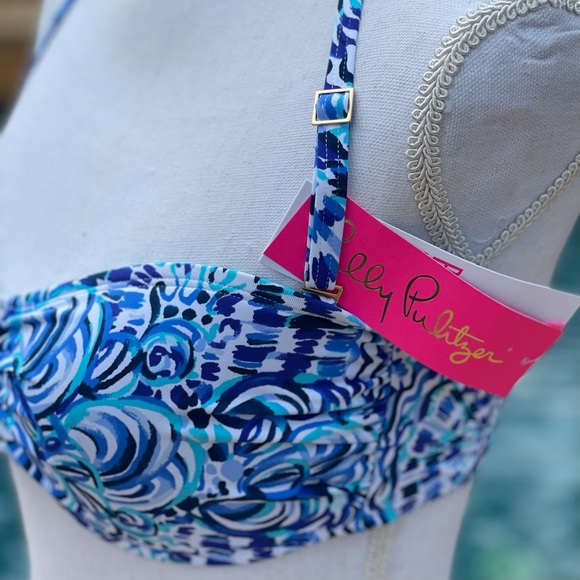 NWT! Lilly Pulitzer Sandy Lattice Bandeau - Picture 4 of 7